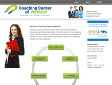 Tablet Screenshot of coachingcenterofvt.com